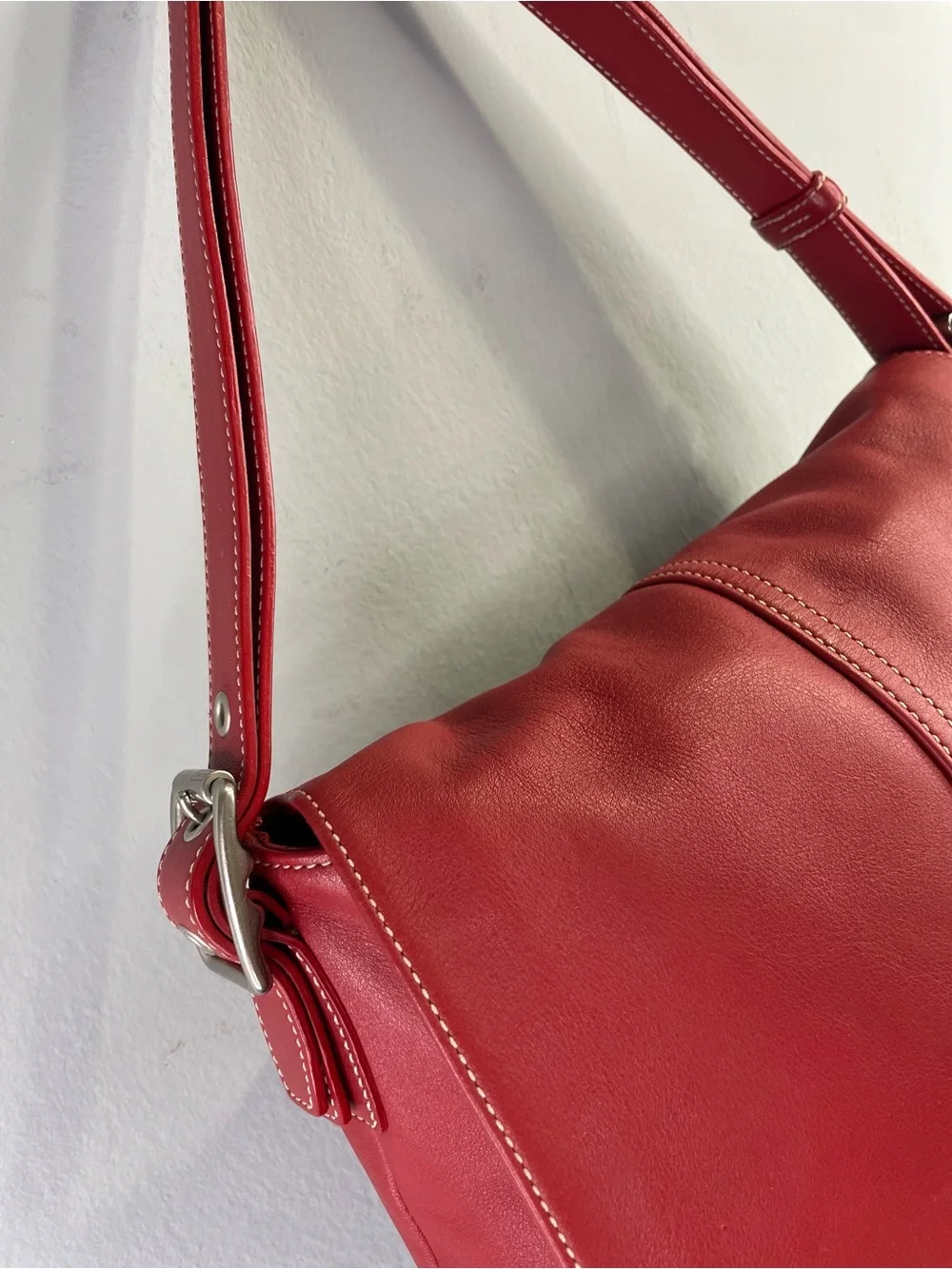 Coach 2005 vintage 9570 Hamptons soft leather flap shoulder/crossbody bag